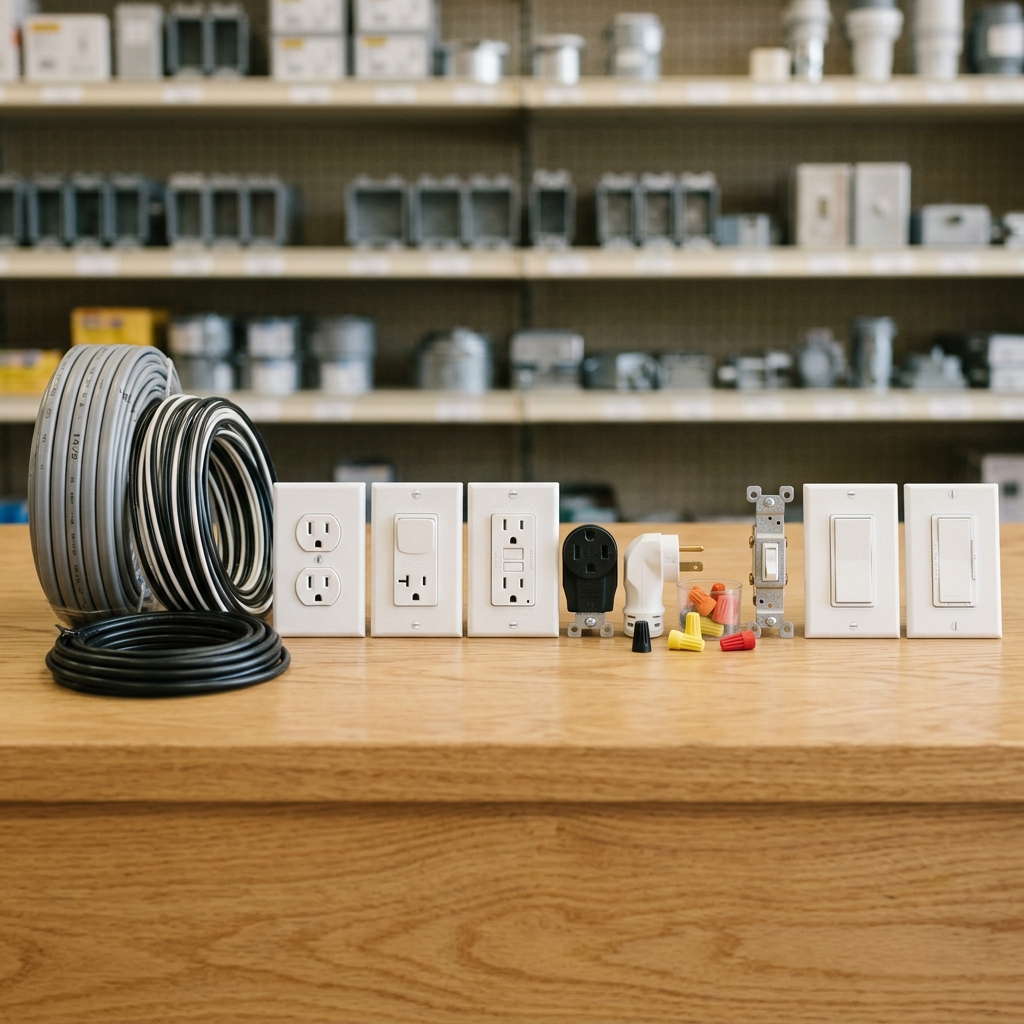 Materiales eléctricos: cables, tableros e iluminación
