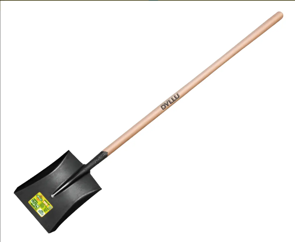 Pala Ancha Cuadrada Acero 1m Mango Resistente