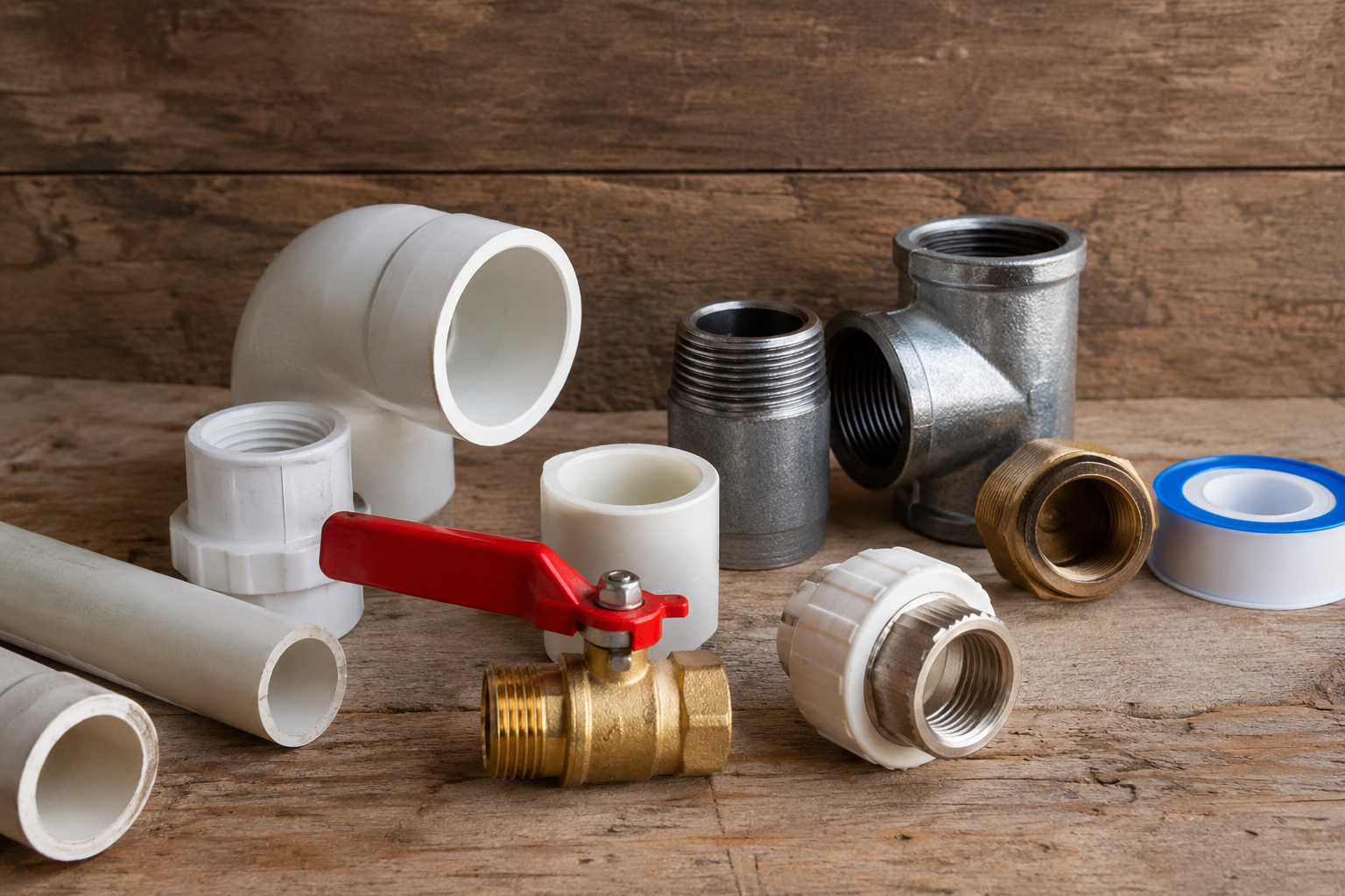 Materiales de plomería: caños, griferías y conexiones